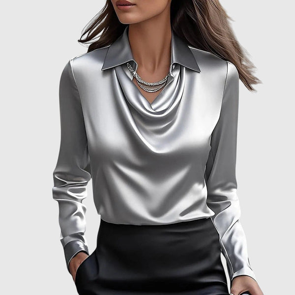 Adéla – Elegantna satenska bluza