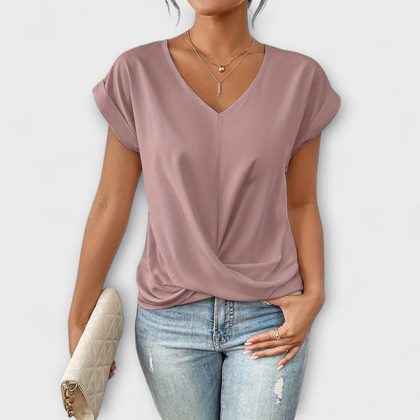Eloise - Top s V-izrezom i detaljem čvora