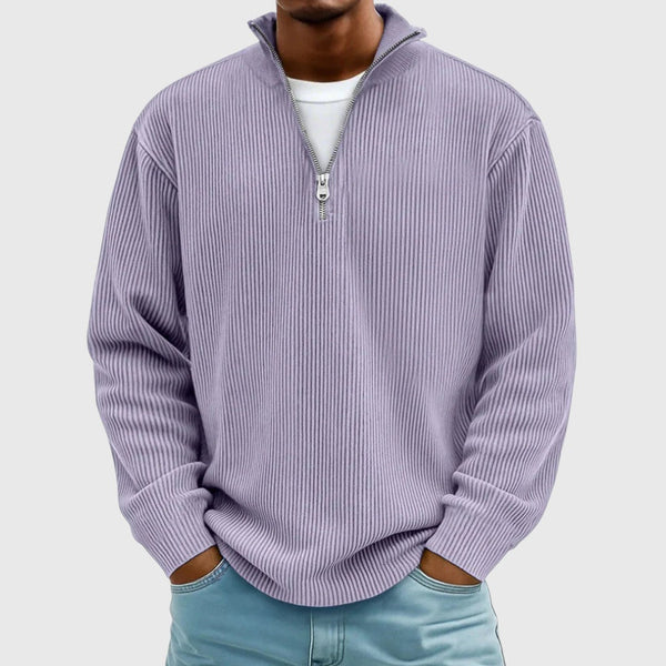 Lukáš | Pulover s polo zipom