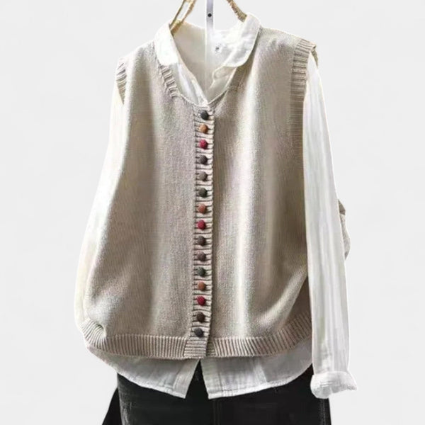 Karmen – Elegantni pleteni prsluk za svakodnevni stil