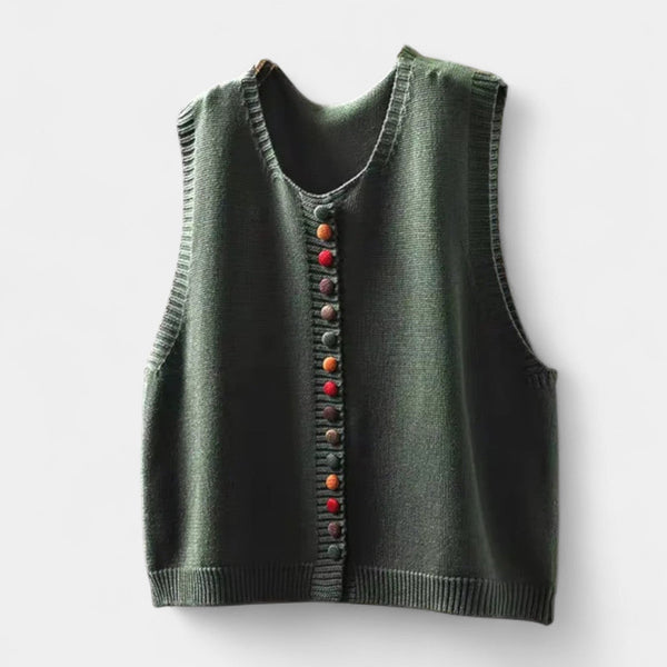 Karmen – Elegantni pleteni prsluk za svakodnevni stil