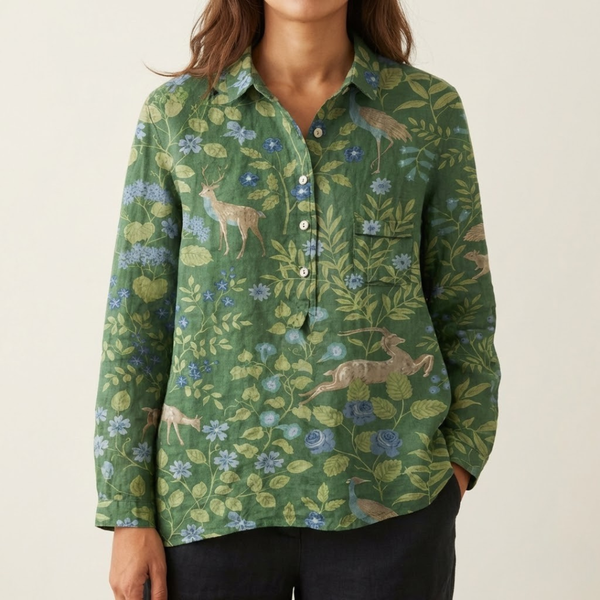 Hana – lanena košulja s printom
