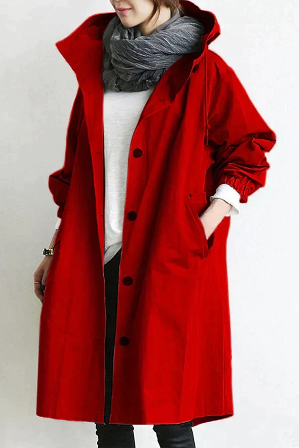 Alena – Oversized trenčkot s kapuljačom