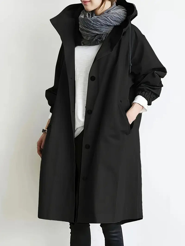 Alena – Oversized trenčkot s kapuljačom
