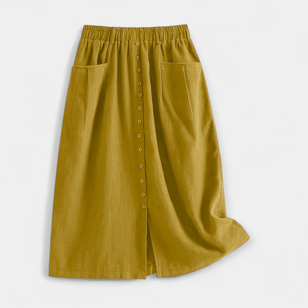 Midi suknja s vintage stilom