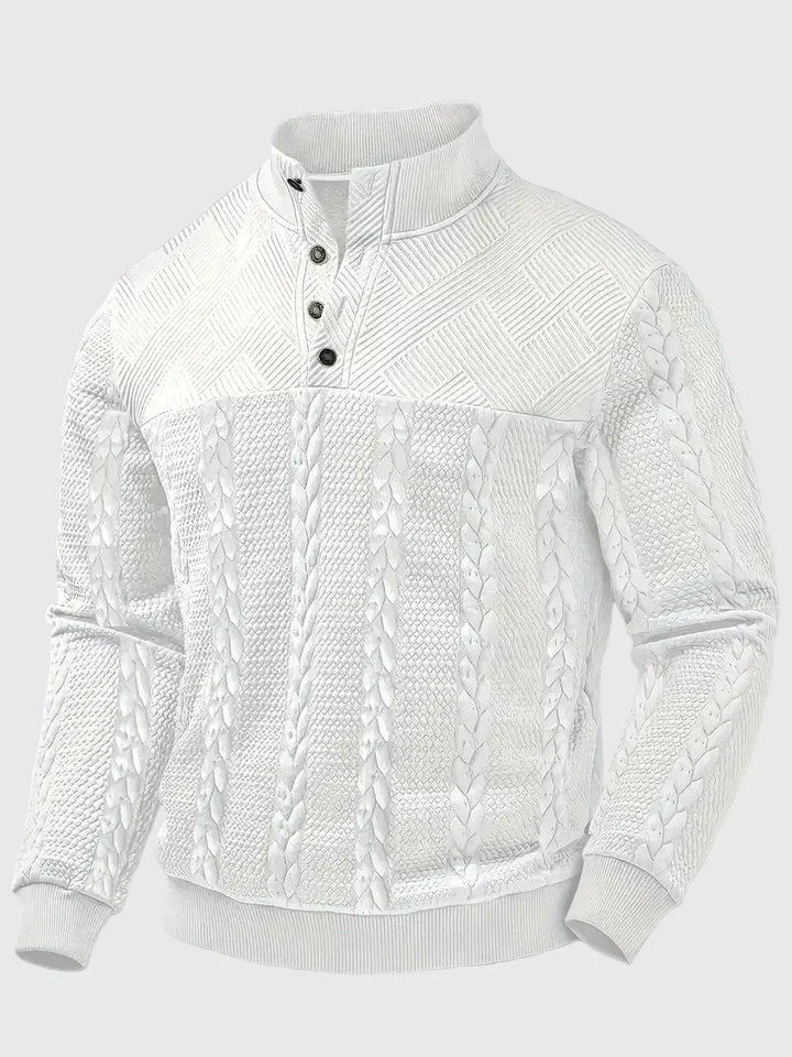Dawson - Pulover s dugim rukavima Henley s prugama