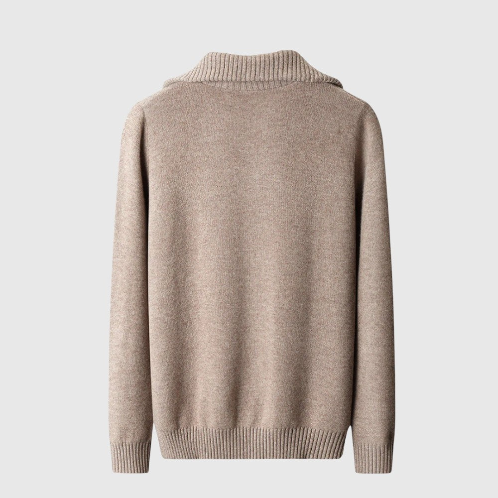 Perla - Pulover s patentnim zatvaračem Taranto Merino Vuna
