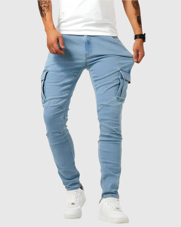 Vasil | Marino Cargo Stretch Hlače