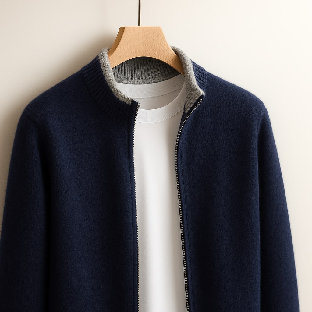 Harvey | Elegantna vunena jakna na zip