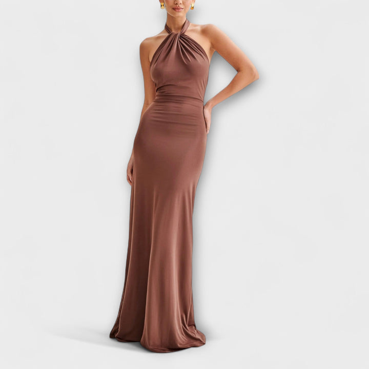Milada – Maxi haljina s halter izrezom