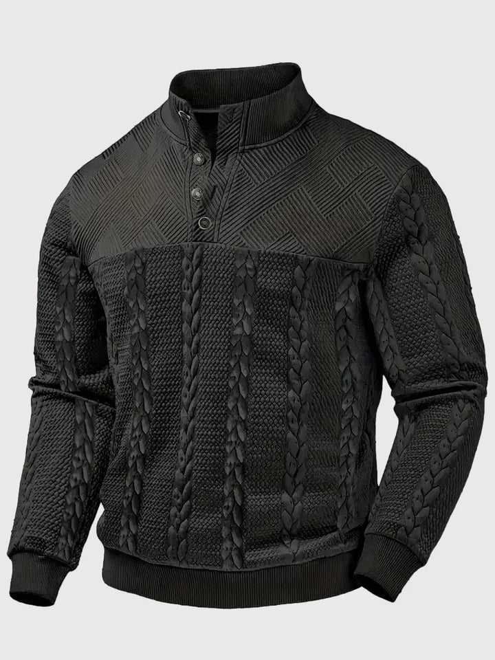 Dawson - Pulover s dugim rukavima Henley s prugama