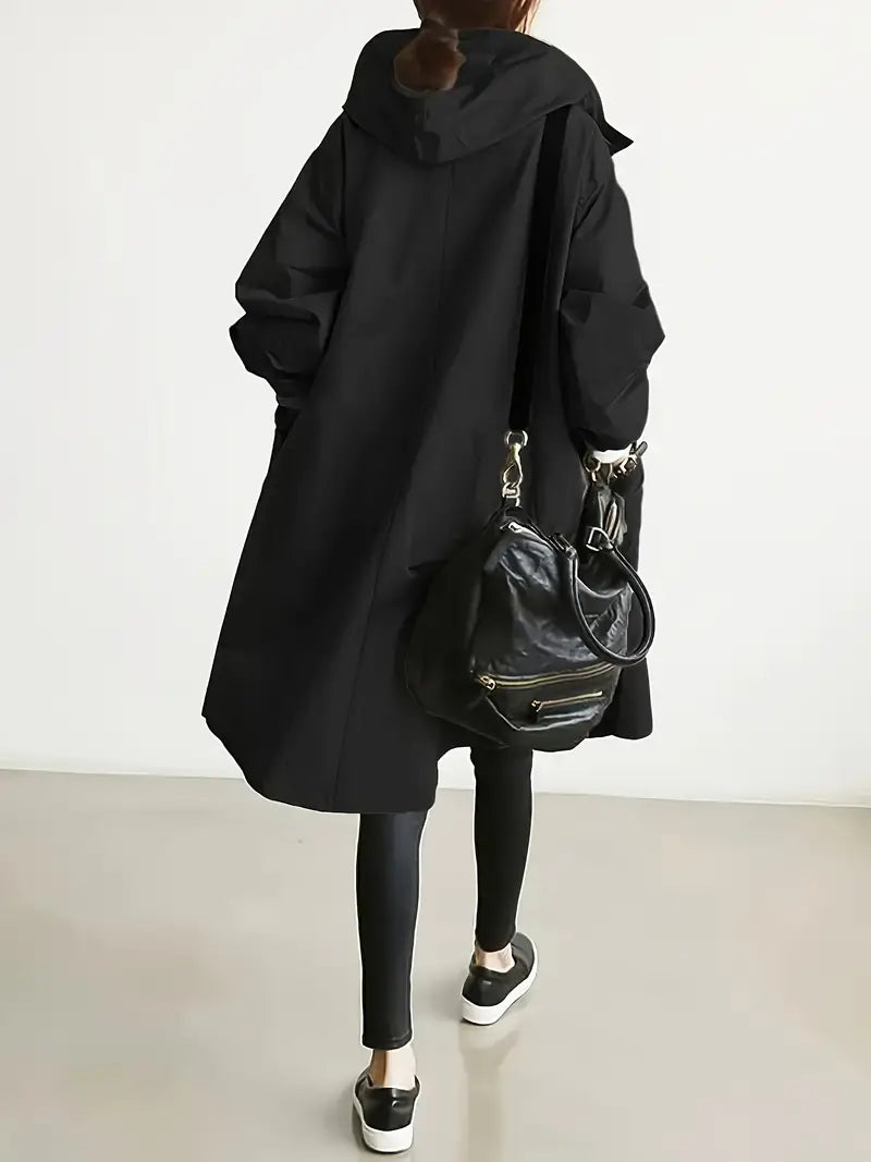Alena – Oversized trenčkot s kapuljačom