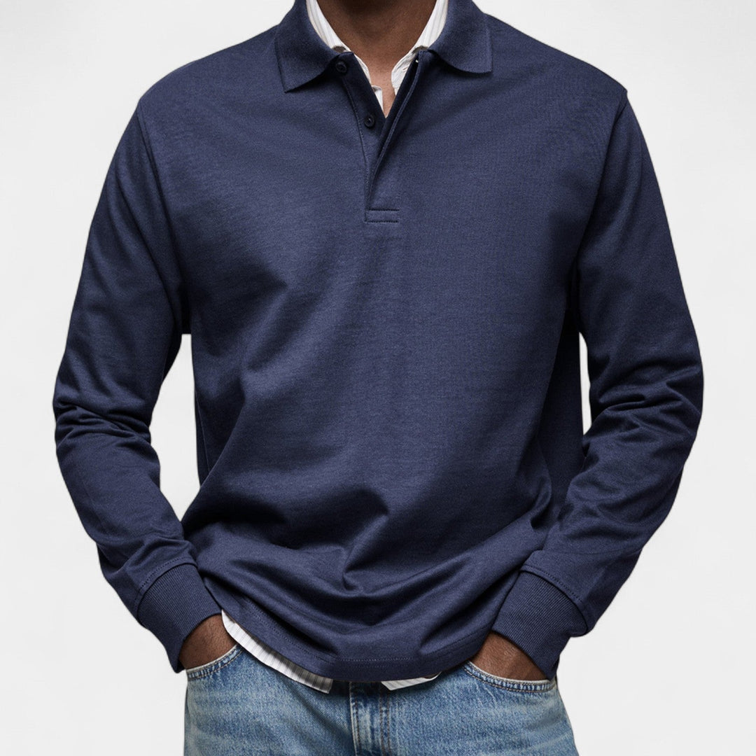 Tomáš – Elegantna muška polo majica s dugim rukavima