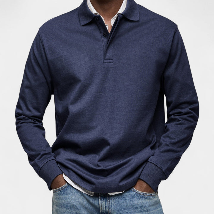 Tomáš – Elegantna muška polo majica s dugim rukavima