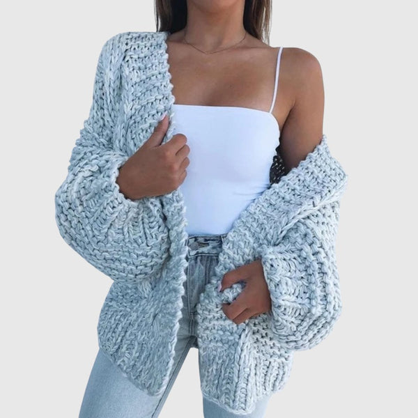 Eleanor – Topli pleteni slobodni kardigan