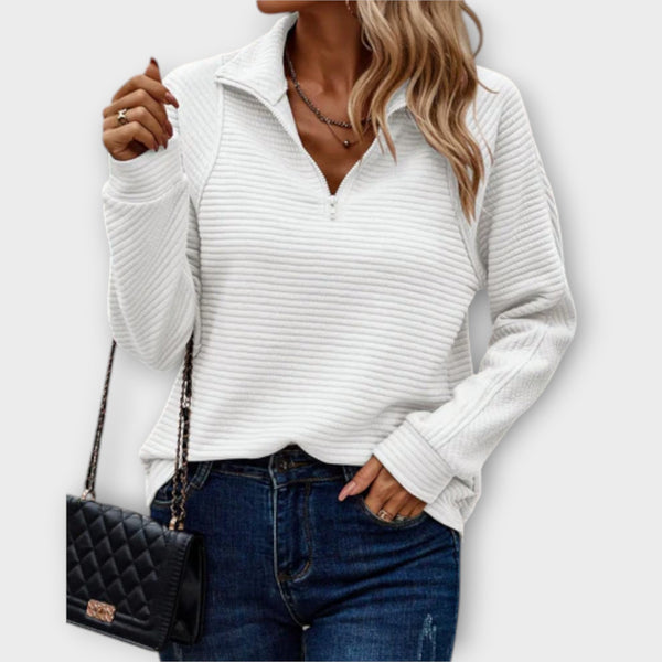 Vilja – Pulover s polo zipom