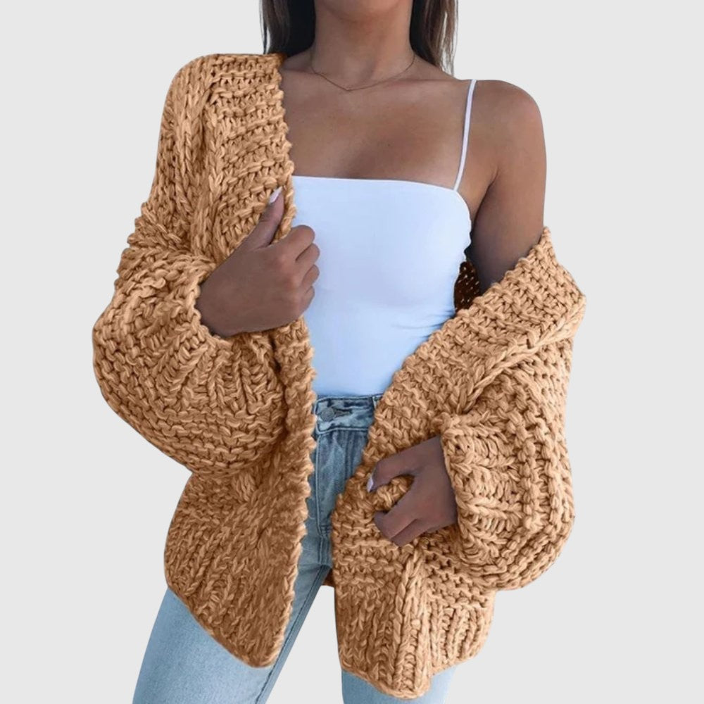 Eleanor – Topli pleteni slobodni kardigan