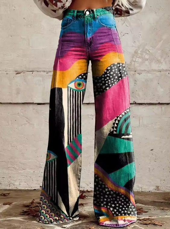 Tereza – Proširene hlače boho chic