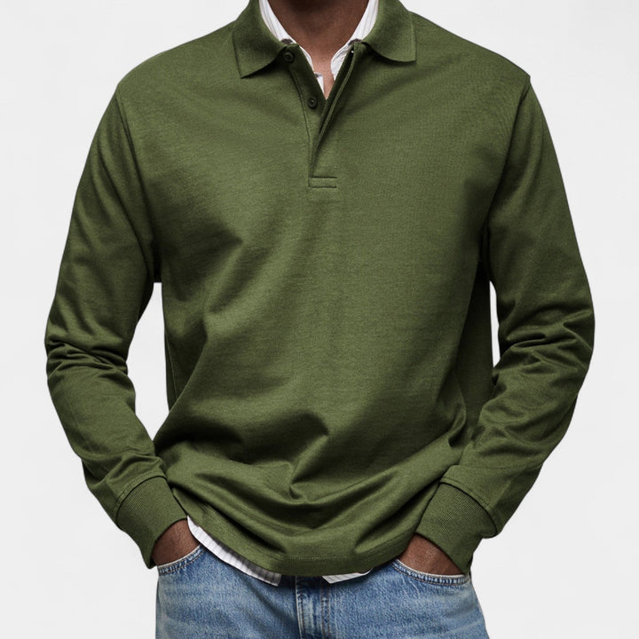 Tomáš – Elegantna muška polo majica s dugim rukavima