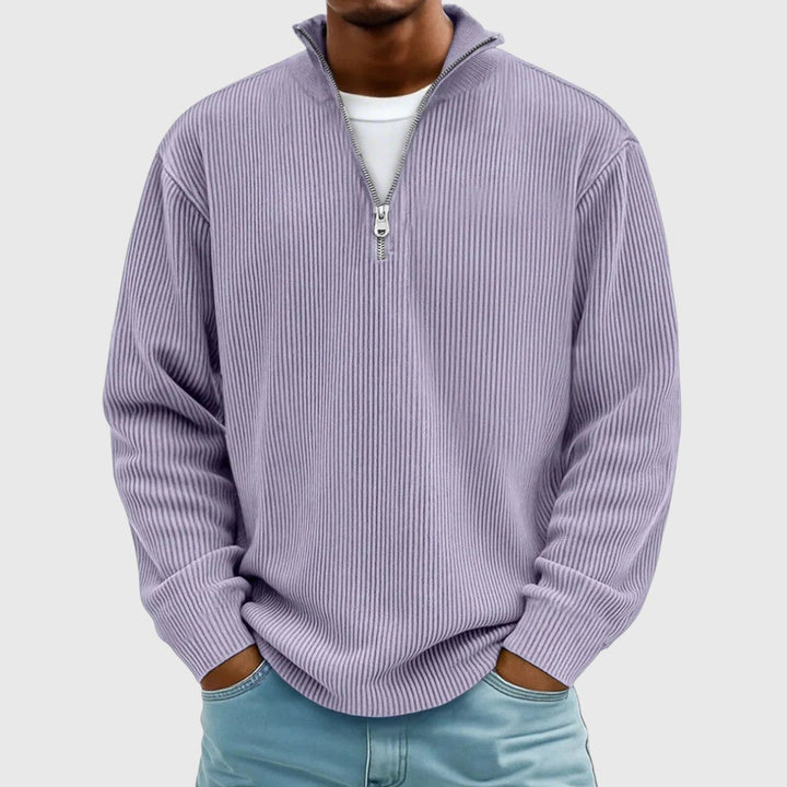Lukáš | Pulover s polo zipom