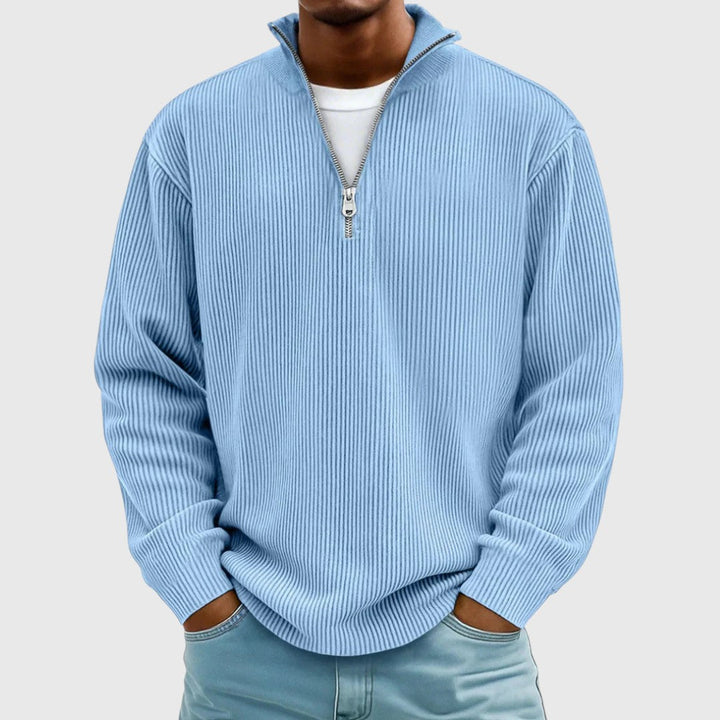 Lukáš | Pulover s polo zipom