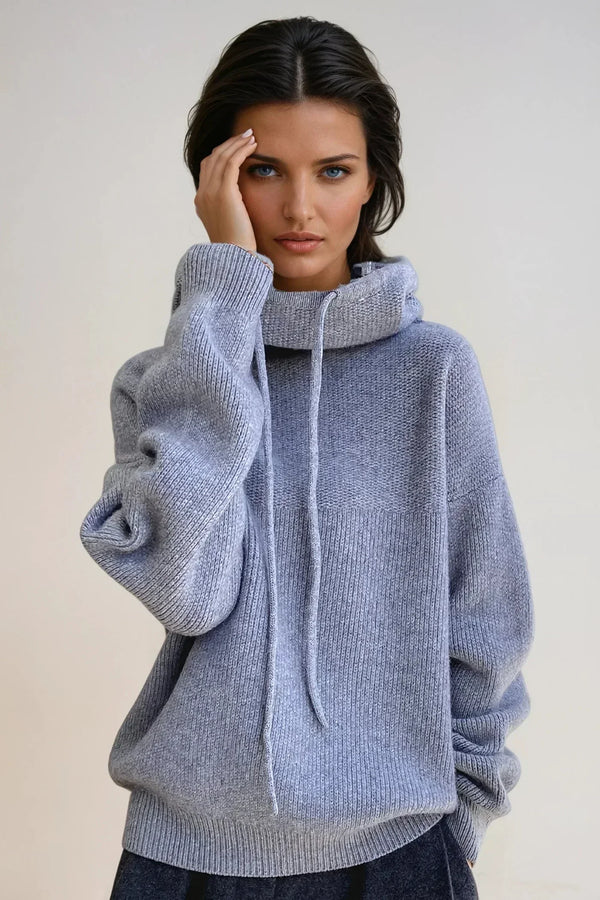 Veronika – Elegantni pleteni pulover s rolak-kragnom