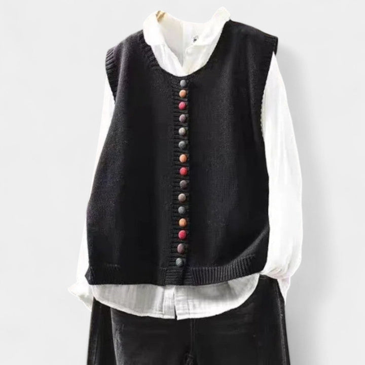Karmen – Elegantni pleteni prsluk za svakodnevni stil