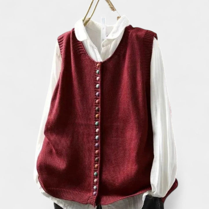 Karmen – Elegantni pleteni prsluk za svakodnevni stil