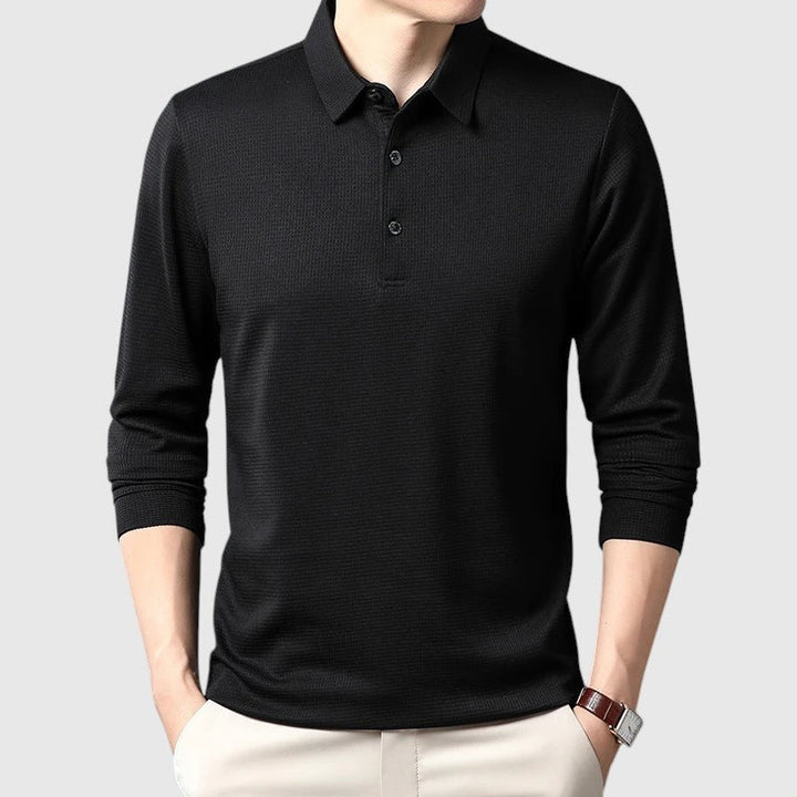 Libuše - Elegantna muška polo košulja s dugim rukavima