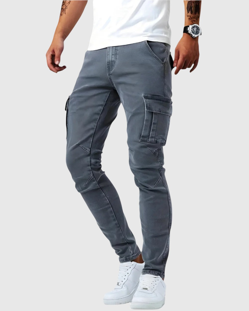 Vasil | Marino Cargo Stretch Hlače