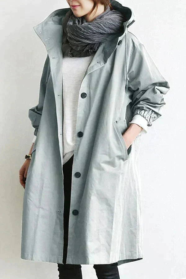 Alena – Oversized trenčkot s kapuljačom