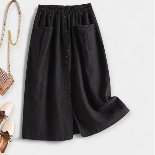 Midi suknja s vintage stilom
