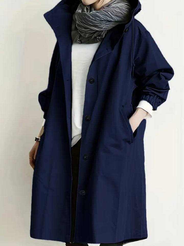 Alena – Oversized trenčkot s kapuljačom