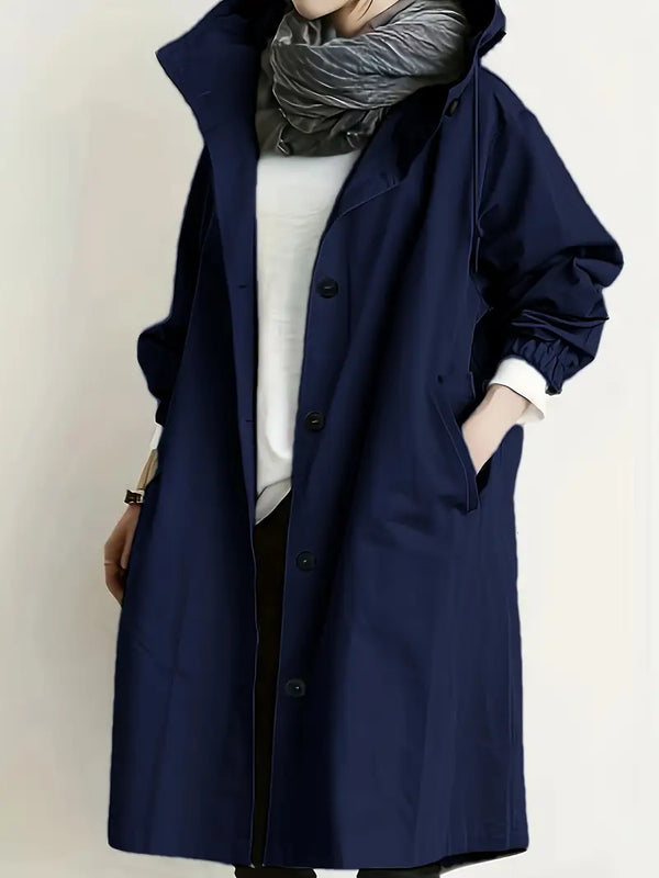 Alena – Oversized trenčkot s kapuljačom