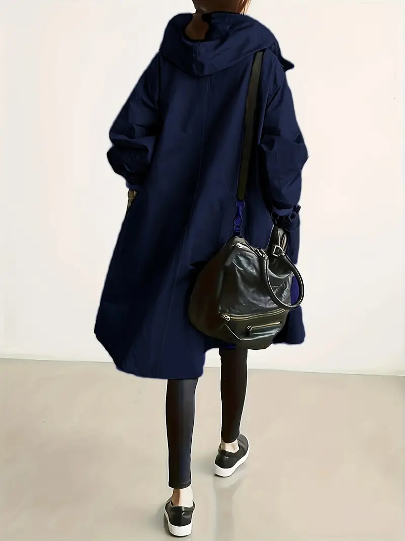 Alena – Oversized trenčkot s kapuljačom