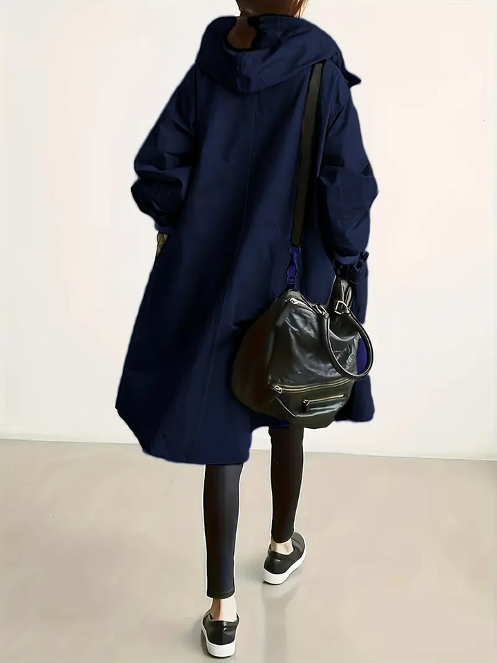 Alena – Oversized trenčkot s kapuljačom
