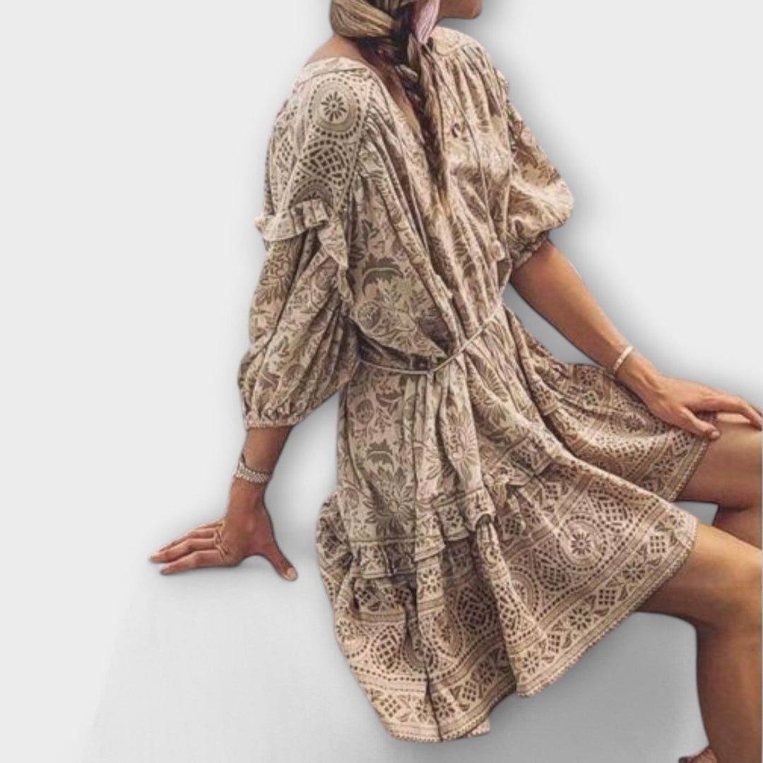 Michaela – Mini haljina u boho stilu