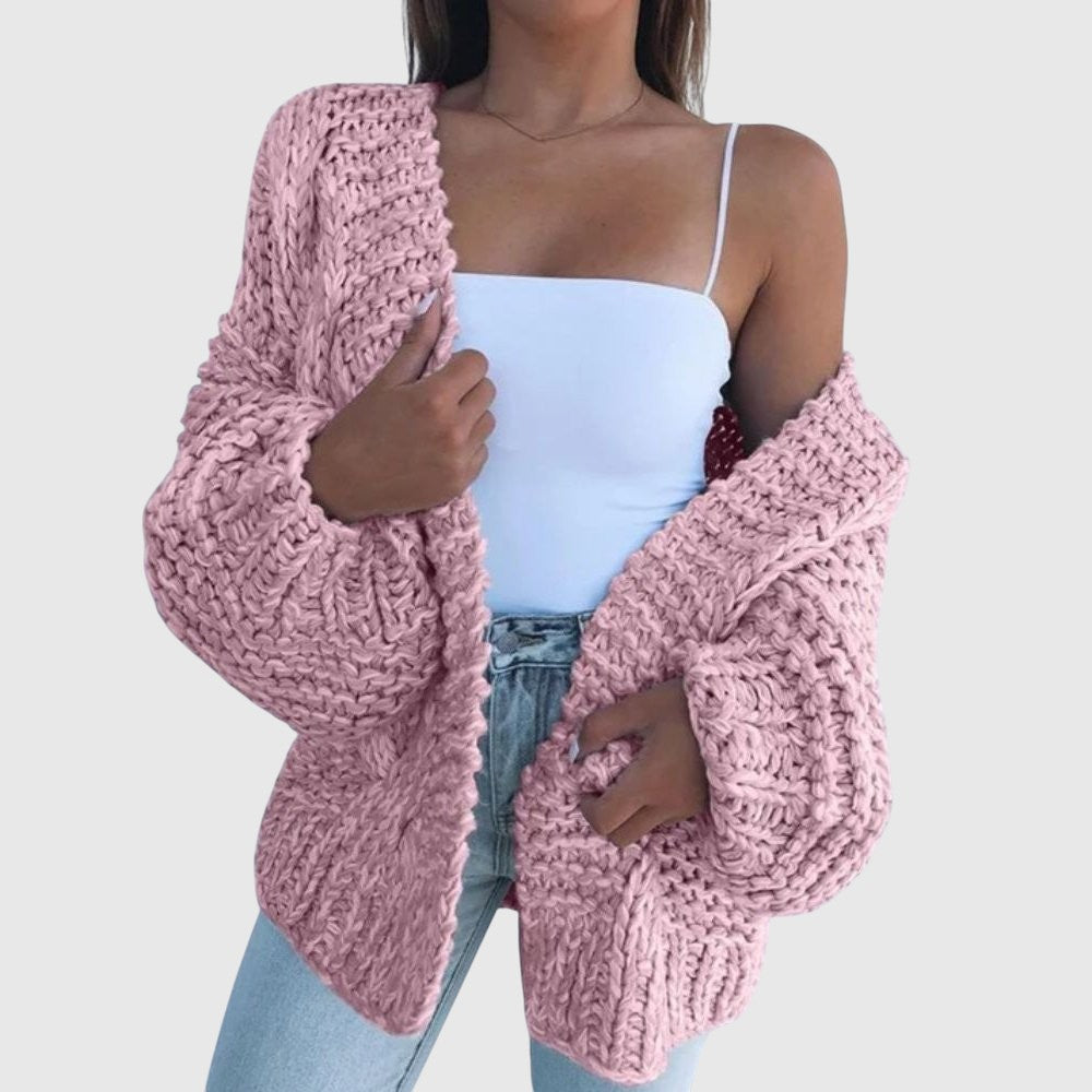 Eleanor – Topli pleteni slobodni kardigan