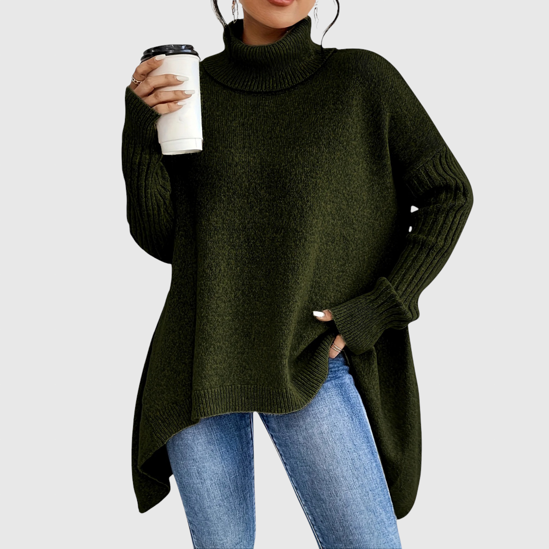 Joanne – Elegantni pulover s visokim rubom