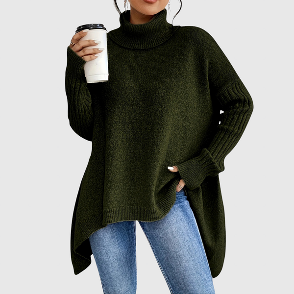 Joanne – Elegantni pulover s visokim rubom