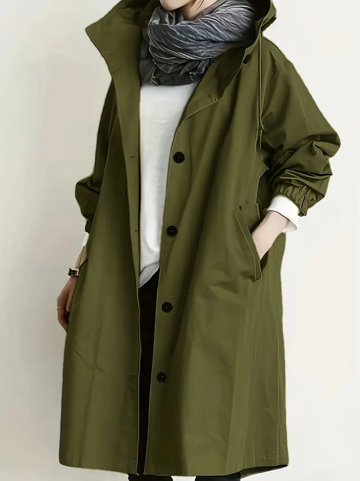 Alena – Oversized trenčkot s kapuljačom