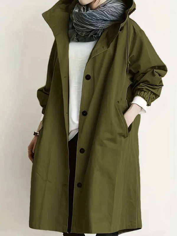 Alena – Oversized trenčkot s kapuljačom