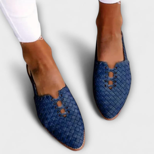 Zyra - Tkané elegantne udobne balerinke