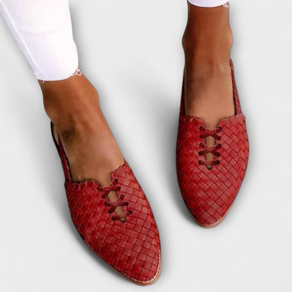 Zyra - Tkané elegantne udobne balerinke